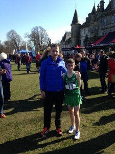 With Chris O'Reilly at the International Schools XC, March 2016